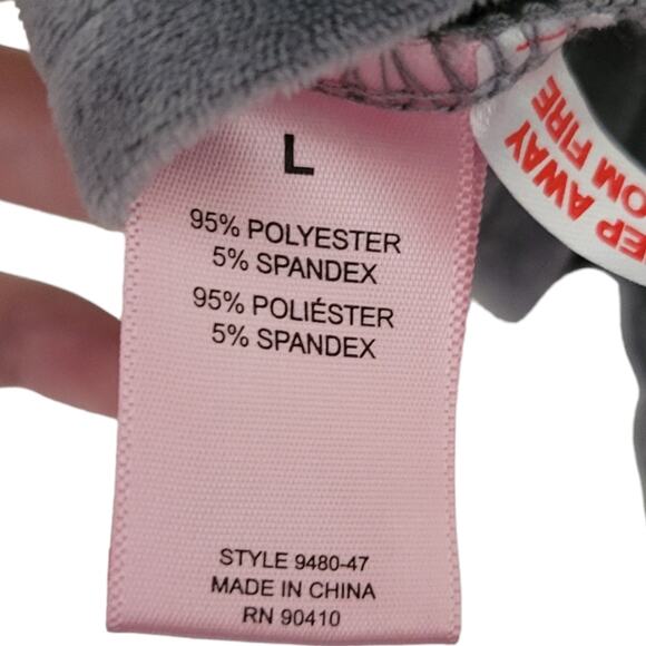 Juicy Couture Velour Top Size Large L Bowling Shirt Gray Bling Logo Y2K - Picture 6 of 7